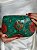 Bolsa Clutch em Metal - Verde, Vermelho e Dourado - Com Alça - Imagem 2