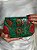 Bolsa Clutch em Metal - Verde, Vermelho e Dourado - Com Alça - Imagem 1