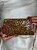 Bolsa Clutch em Metal - Marrom, Vermelho e Dourado - Com Alça - Imagem 1