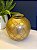 Vaso Alumínio - Martelado - Dourado - Imagem 1