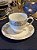 Aparelho Jantar Porcelana Turca - 16 peças - Branco e Bege - Filetado à Ouro - Imagem 5