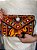 Bolsa Clutch - Tecido - Bordado - Elefante - Preto e Colorido - Imagem 1