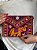 Bolsa Clutch - Tecido - Bordado - Elefante - Vinho e Colorido - Imagem 1