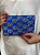 Bolsa Clutch - Bordado - Miçangas - Azul e Dourado - Imagem 2