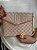 Bolsa Clutch - Bordado - Rosa Claro e Dourado - Imagem 1