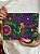 Bolsa Clutch - Tecido - Bordado - Verde e Colorido - Imagem 2