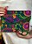 Bolsa Clutch - Tecido - Bordado - Verde e Colorido - Imagem 1