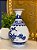 Vaso - Cerâmica - Azul e Branco - 23CM - Imagem 2