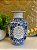 Vaso - Cerâmica - Azul e Branco - 24CM - Imagem 1