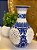 Vaso - Cerâmica - Azul e Branco - 28CM - Imagem 2