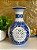 Vaso - Cerâmica - Azul e Branco - 28CM - Imagem 1