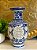 Vaso - Cerâmica - Azul e Branco - 32CM - Imagem 1