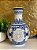 Vaso - Cerâmica - Azul e Branco - 32CM - Imagem 1
