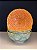 Bowl - Cerâmica - Verde e Laranja - Tamanho Médio - Imagem 1