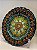 Prato de Parede Medio - Turquia - Decorativo - Cerâmica - Pintado à mão - Verde Escuro - Imagem 2