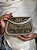 Bolsa Clutch em Metal - Marrom e Prata - Com Alça - Imagem 1