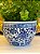 Cachepot em Ceramica - Azul e Branco - 16,5CM - Imagem 2