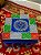 Mesa - Madeira - Pintada à mão - Azul e Colorido - Imagem 2