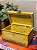 Caixa Decorativa - Porta Joias - Madeira - Aplique em Metal - Amarelo - M - Imagem 3
