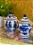 Potiche - Azul e Branco - Cerâmica - 16cm - Imagem 4