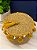 Cesto com Tampa - Fibra Natural - Amarelo - 14CM - Imagem 2