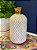 Vaso - Cerâmica - Branco e Dourado - 18CM - Imagem 1