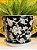 Cachepot em Ceramica - Preto e Branco - 25,5CM - Imagem 2
