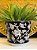 Cachepot em Ceramica - Preto e Branco - 25,5CM - Imagem 1