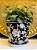 Cachepot em Ceramica - Preto e Branco - 20,5CM - Imagem 1
