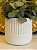 Cachepot em Ceramica - Branco - 17,5CM - Imagem 2
