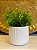 Cachepot em Ceramica - Branco - 14,5CM - Imagem 1