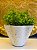 Cachepot em Ceramica - Branco - 19,5CM - Imagem 1