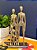 Escultura Familia Decorativa - Resina - Dourado - Imagem 1