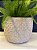 Cachepot em Cimento - Branco - Relevo - 21CM - Imagem 2