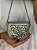 Mini Bolsa Clutch em Metal - Madrepérola e Prata - Com Alça - Imagem 2