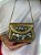 Mini Bolsa Clutch em Metal - Madrepérola e Dourado - Com Alça - Imagem 1