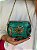 Mini Bolsa Clutch em Metal - Verde e Dourado - Com Alça - Imagem 2