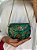 Mini Bolsa Clutch em Metal - Verde e Dourado - Com Alça - Imagem 1