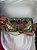 Bolsa Clutch em Metal - Madrepérola e Dourada - Com Alça - Imagem 1