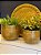Cachepot em Alumínio - Dourado - 31CM - Imagem 3