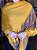 Pashmina de Viscose - Estampada - Amarelo e Colorida - Imagem 1
