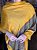 Pashmina de Viscose - Estampada - Amarelo e Colorida - Imagem 1
