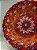Prato de Parede - Decorativo - Turquia - Cerâmica - Alto Relevo - Vermelho e Laranja - Grande - Imagem 2