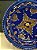 Prato de Parede Pequeno - Tunísia - Decorativo - Cerâmica - Pintado à mão -  Azul e Amarelo - Imagem 2