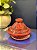 Tagine Saleiro Marroquino - Cerâmica - Pitando à mão - Vermelho - Imagem 1