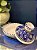 Tagine Saleiro Marroquino - Cerâmica - Pitando à mão - Roxo - Imagem 2