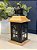 Lanterna - Madeira e Metal - Preto - 24CM - Imagem 2