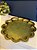 Bandeja - Metal - Dourado Envelhecido e Verde - Imagem 1