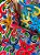 Kit 3 Capas de Almofadas - Bordadas - Azul e Marrom - Imagem 2