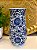Vaso Cerâmica Azul e Branco 28CM - Imagem 1